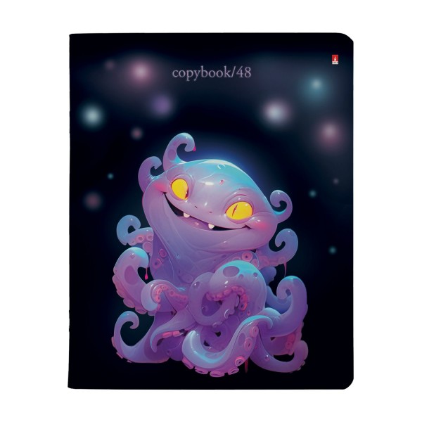 Тетрадь 48 листов А5+ 165х203 клетка OCTOPUS PARTY ассорти матовая ламинация 60г/м2 7-48-1297 Альт 10/60 Тетрадь 48 листов А5+ 165х203 клетка OCTOPUS PARTY ассорти матовая ламинация 60г/м2 7-48-1297 Альт 10/60