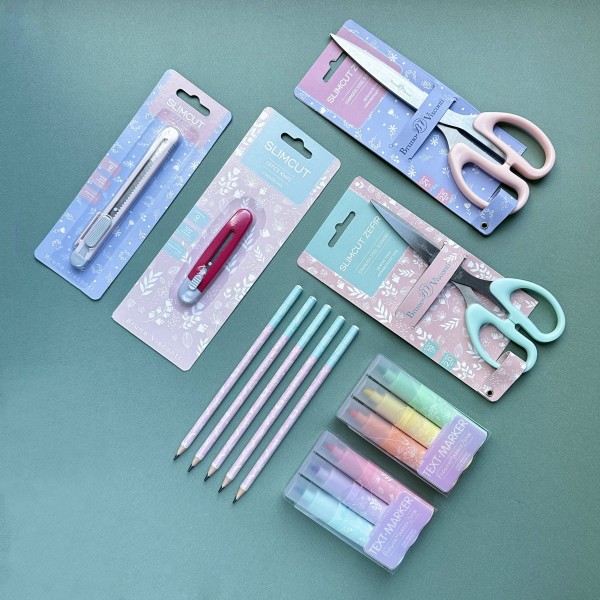 Ножницы канцелярские 19см FlowerZefir особо прочные ручки 60-0009 Bruno Visconti 12/144