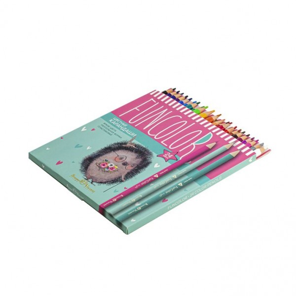 Карандаши цветные 24шт FunColor пластиковые 30-0062 Bruno Visconti 12/72