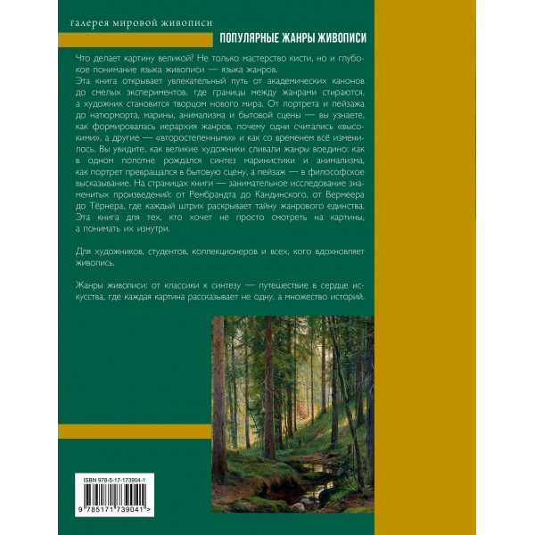 Популярные жанры живописи. Пейзаж, натюрморт, портрет. Баженов В.М.