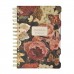 Книжка записная 120 листов А5 линия, в точку, гребень, твердая обложка Art journal Lush Bouquet бежевая бумага, с разделителями 80г/м2 3-567/15 Bruno Visconti 8/48