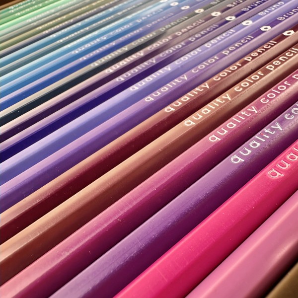 Карандаши цветные 72шт Flora Гранат пластиковые, в металлической коробке 30-0158/02 Bruno Visconti