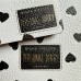 Ежедневник недатированный А6 142х84 80 листов линия, интегральная обложка, кожзам Black&White Сердечки черный срез 3-741/01 Bruno Visconti