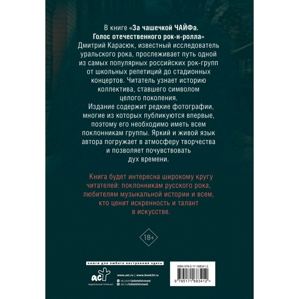 За чашечкой ЧАЙФа. Голос отечественного рок-н-ролла. Дополненное издание. Карасюк Д.Ю.