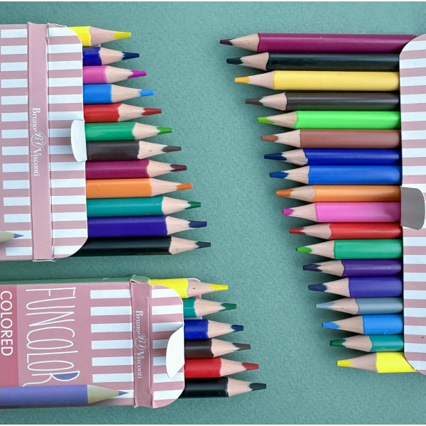 Карандаши цветные 12шт пластиковые FunColor 30-0060 Bruno Visconti 12/120