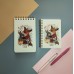 Блокнот 100 листов В6- 110х180 линия, гребень Cute journal Любовь как она есть матовая ламинация, софт-тач, фольга, бежевая бумага, 80г/м2 3-100-004/03 Bruno Visconti