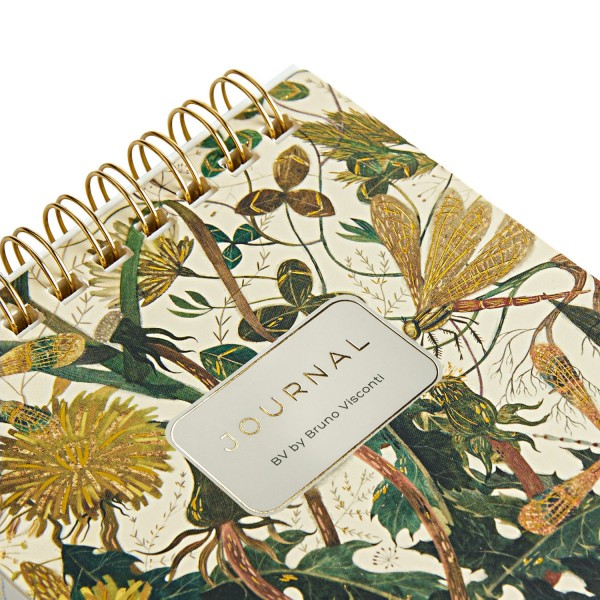 Блокнот 60 листов А6 90х90 линия, гребень Pocket journal Summer Greens бежевая бумага, 80г/м2 3-649/07 Bruno Visconti 24/96