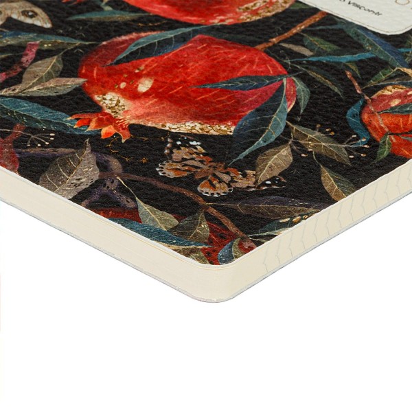 Тетрадь 60 листов А5 клетка, интегральная обложка, кожзам Flora Гранат 80г/м2 7-60-1384/06 Bruno Visconti