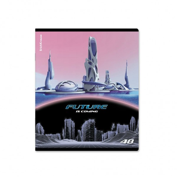 Тетрадь 48 листов А5+ 170х203 клетка Future глянцевая ламинация MIX-PACK 60г/м2 60602 ErichKrause 5/100