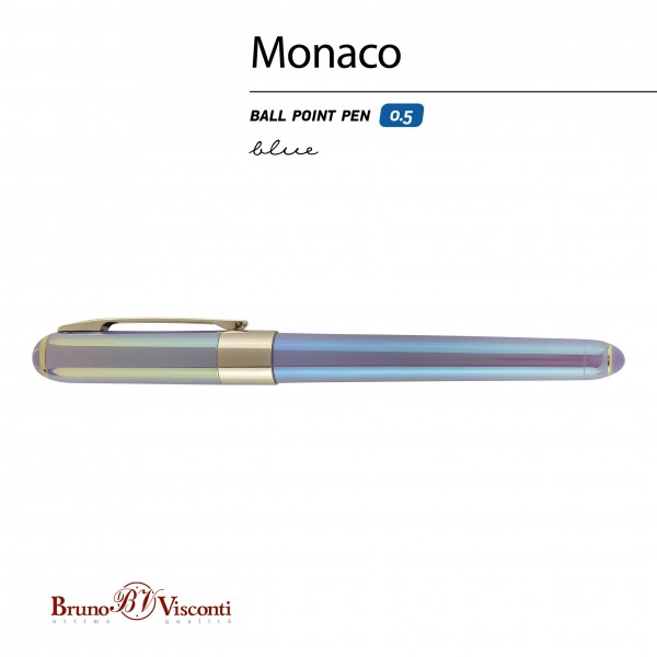 Ручка подарочная шариковая Monaco Pearl синяя 0,5мм лавандовый корпус 20-0125/82 Bruno Visconti 12/288