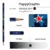 Карандаш чернографитный HB HappyGraphix Милитари синий 21-0030/27 Bruno Visconti 50/300/1800