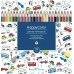 Карандаши цветные 24шт HappyColor 3-гранные, заточенные 30-0053 Bruno Visconti 6/120