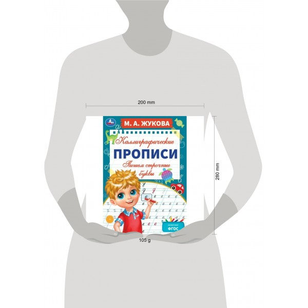 Каллиграфические прописи. Пишем строчные буквы. А4. Жукова М.А.