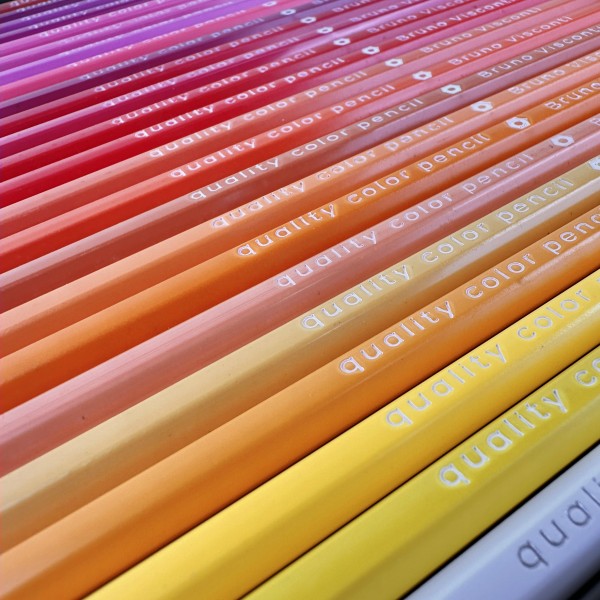 Карандаши цветные 72шт Flora Гранат пластиковые, в металлической коробке 30-0158/02 Bruno Visconti