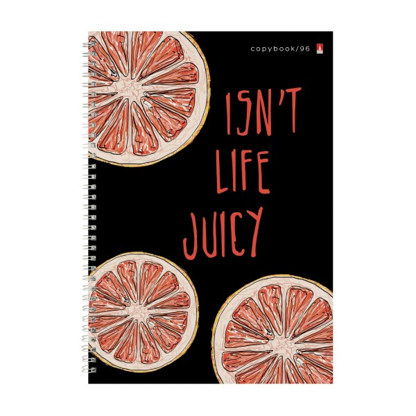 Тетрадь 96 листов А4 клетка гребень Juicy life ассорти 7-96-1121 Альт