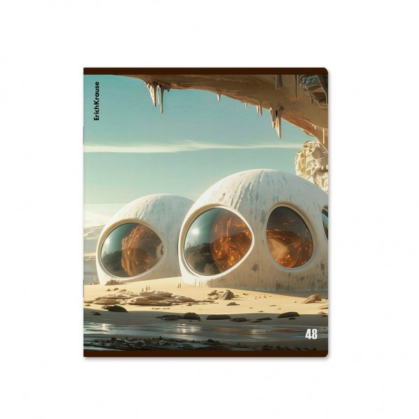 Тетрадь 48 листов А5+ 170х203 клетка Dune матовая ламинация MIX-PACK 60г/м2 52961 ErichKrause 5/100