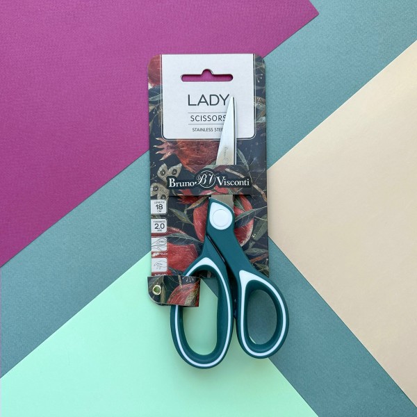 Ножницы канцелярские 18см Floracut прорезиненные ручки 60-0059 Bruno Visconti 12/144 Ножницы канцелярские 18см Floracut прорезиненные ручки 60-0059 Bruno Visconti 12/144