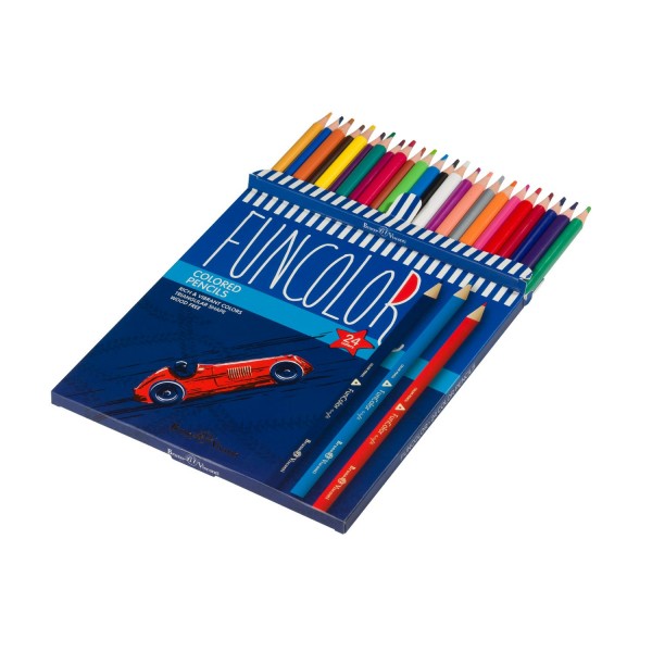 Карандаши цветные 24шт FunColor пластиковые 30-0062 Bruno Visconti 12/72