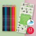 Карандаши цветные акварельные 12шт HappyColor 30-0066 Bruno Visconti 12/240