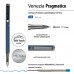 Ручка подарочная шариковая, поворотный механизм Venezia Pragmatico синяя 1мм корпус синий металлический, черный футляр 20-0384/01-14 Bruno Visconti
