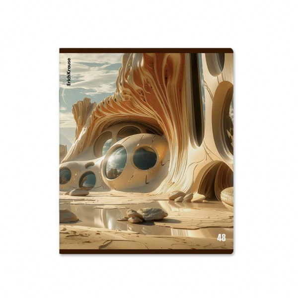 Тетрадь 48 листов А5+ 170х203 клетка Dune матовая ламинация MIX-PACK 60г/м2 52961 ErichKrause 5/100