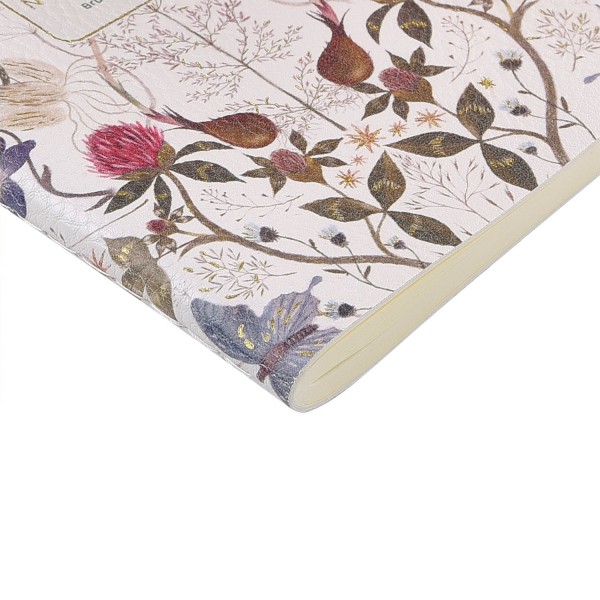 Книжка записная 60 листов А6 линия, интегральная обложка, кожзам SYMMETRICAL FLORA бежевая бумага, 80г/м2 7-60-1316/02 Bruno Visconti