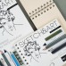 Скетчбук 60 листов А5 180х155 гребень, твердая обложка Sketch&Art пухлая бумага, софт-тач, жесткая подложка, 100г/м2 1-60-564/02 Bruno Visconti