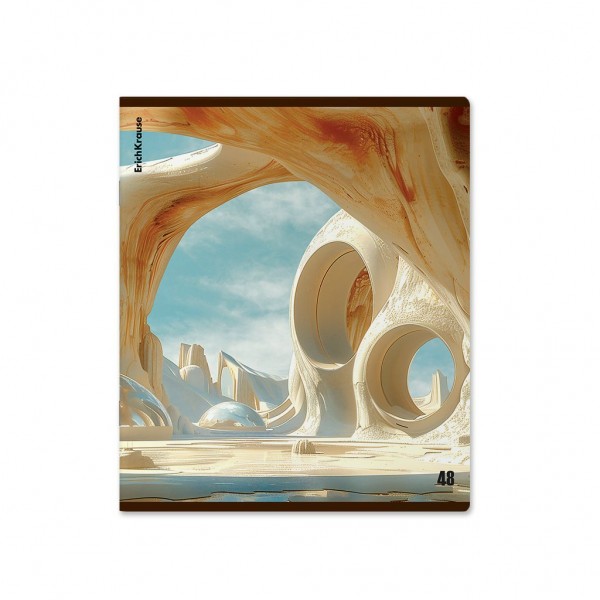Тетрадь 48 листов А5+ 170х203 клетка Dune матовая ламинация MIX-PACK 60г/м2 52961 ErichKrause 5/100