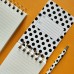 Блокнот 100 листов В6- 110х180 линия, гребень Cute journal Black&White Горошек матовая ламинация, софт-тач, фольга, бежевая бумага, 80г/м2 3-100-004/02 Bruno Visconti