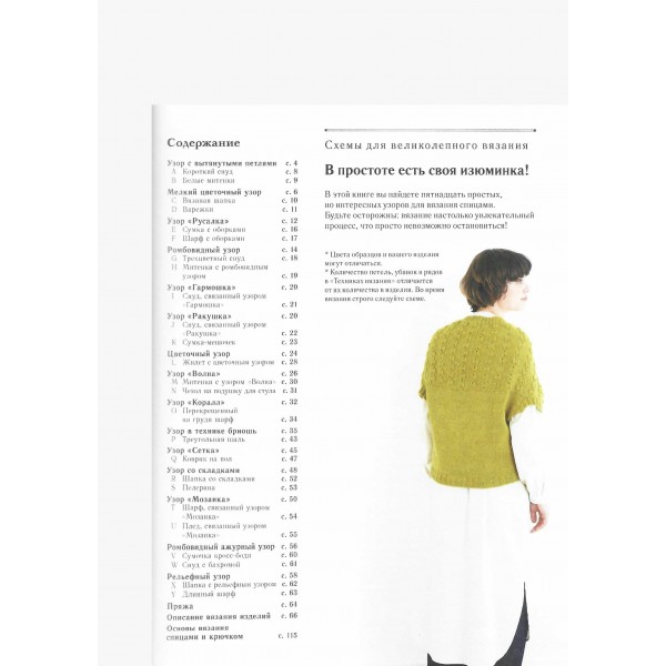 Необычные японские узоры для вязания на спицах. 15 креативных техник, 25 красивых проектов. 