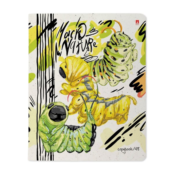 Тетрадь 48 листов А5 165х203 клетка Marco Nature матовая ламинация, 60г/м2 7-48-1340 Альт 10/60
