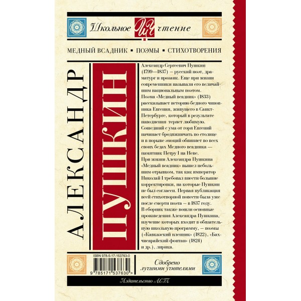 Медный всадник. Поэмы. Стихотворения. Пушкин А.С.