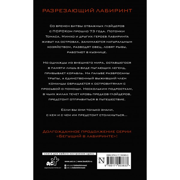Разрезающий лабиринт. Д. Дэшнер