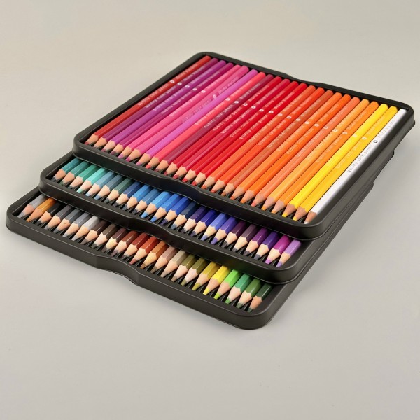 Карандаши цветные 72шт Flora Гранат пластиковые, в металлической коробке 30-0158/02 Bruno Visconti