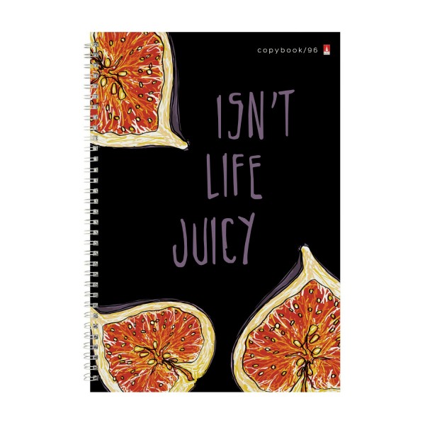 Тетрадь 96 листов А4 клетка гребень Juicy life ассорти 7-96-1121 Альт