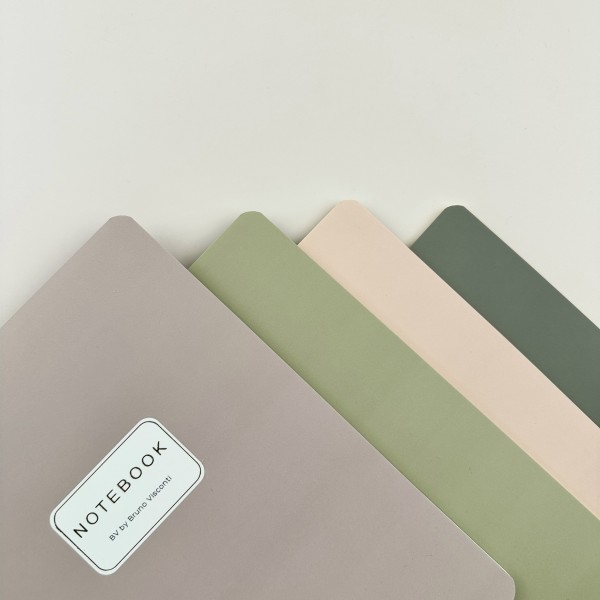 Тетрадь 40 листов А5 клетка Monocolor миндальный бежевая бумага, 70г/м2 7-40-1366/19 Bruno Visconti 24/144