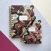Книжка записная 120 листов А6 линия, в точку, гребень Art journal Lush Bouquet бежевая бумага, с разделителями, 80г/м2 3-568/15 Bruno Visconti 16/96