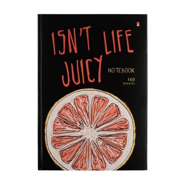 Блокнот 160 листов А4 клетка, твердая обложка Престиж Juicy Life Грейпфрут глянцевая ламинация, 55г/м2 3-160-490/13 Альт