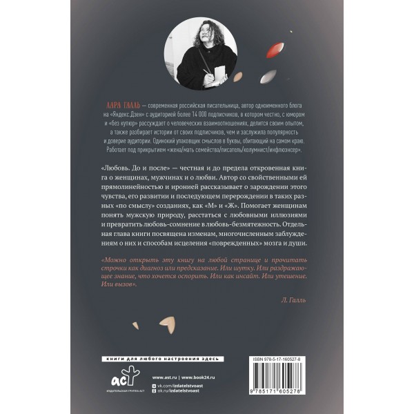 Любовь. До и после. О тебе, о нем и о том, как любовь - сомнение превращается в любовь - безмятежность. Л. Галль