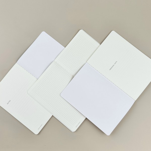 Тетрадь 40 листов А5 клетка Monocolor бежевый, бежевая бумага, 70г/м2 7-40-1366/20 Bruno Visconti 24/144