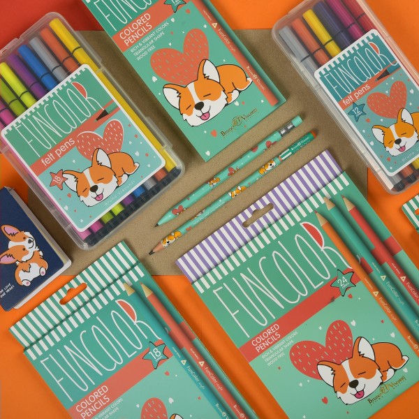 Карандаши цветные 12шт пластиковые FunColor 30-0060 Bruno Visconti 12/120
