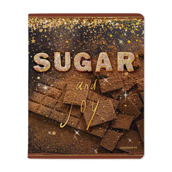 Тетрадь 48 листов А5+ 165х203 клетка Sweet life матовая ламинация софт-тач 65г/м2 7-48-1237 Bruno Visconti 5/60