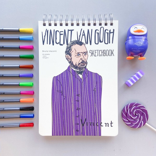 Линер набор 12 цветов Sketch&Art Файнлайнер 0,4мм ПВХ 36-0011 Bruno Visconti 24/144