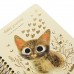 Ежедневник недатированный А6 136 листов, гребень золотой, твердая обложка Cute Diary Котики приносят счастье 80г/м2 3-703/07 Bruno Visconti 16/64