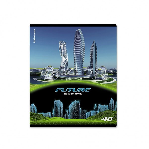 Тетрадь 48 листов А5+ 170х203 клетка Future глянцевая ламинация MIX-PACK 60г/м2 60602 ErichKrause 5/100