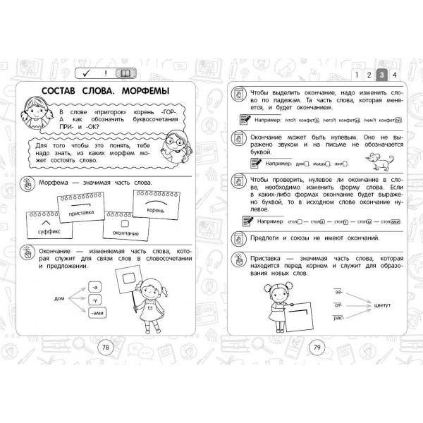 Русский язык: супернаглядный справочник. 1–4 классы. 2025. Справочник. Пожилова Е.О. Эксмо