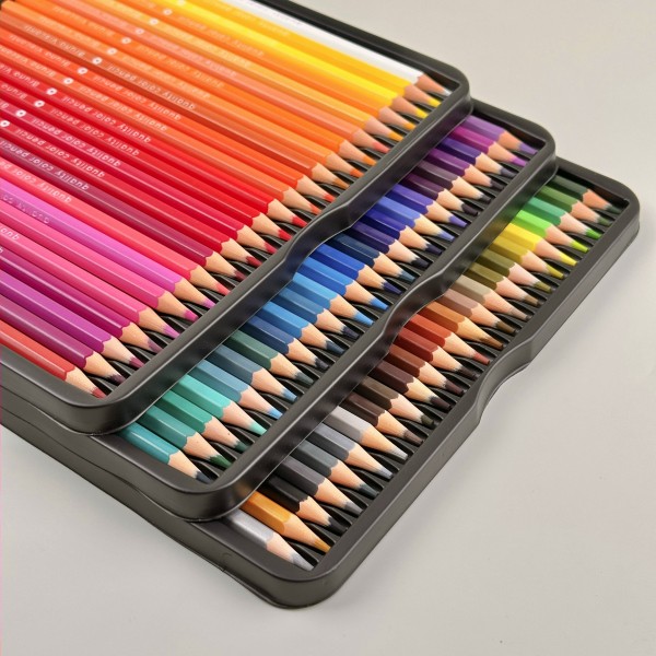 Карандаши цветные 72шт Flora Гранат пластиковые, в металлической коробке 30-0158/02 Bruno Visconti