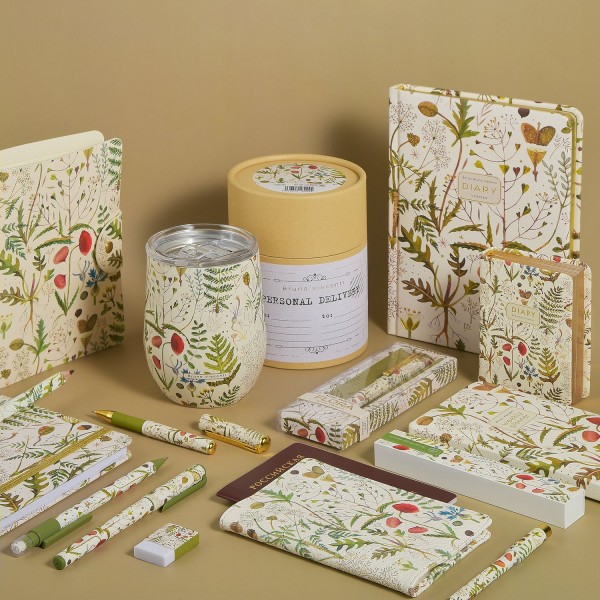 Обложка для паспорта 138х97мм Flora Луговые травы кожзам 3-620/01 Bruno Visconti 6/24