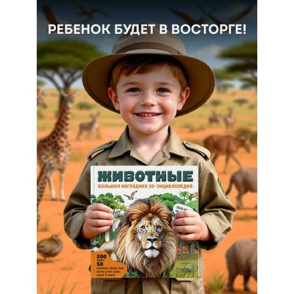 Животные. Большая наглядная 3D - энциклопедия. ред. Циркунова К.Н.