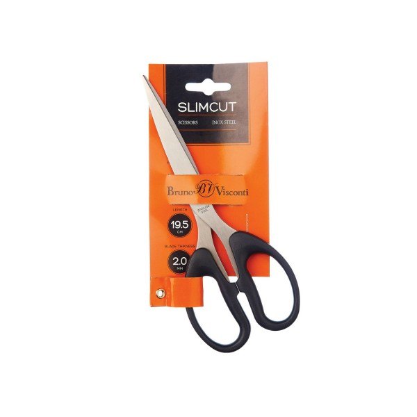 Ножницы канцелярские 19см FlowerZefir особо прочные ручки 60-0009 Bruno Visconti 12/144